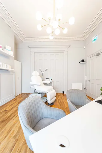 Bright clinical treatment room